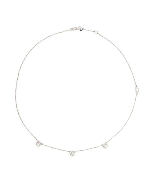 18kt white gold Marguerita diamond necklace